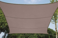 Żagiel przeciwsłoneczny zacieniacz ogrodowy kwadratowy 5 x 5m - kolor szary brąz